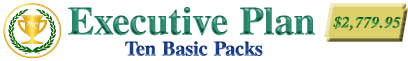 Executive Plan: Ten Basic Packs: $2,779.95